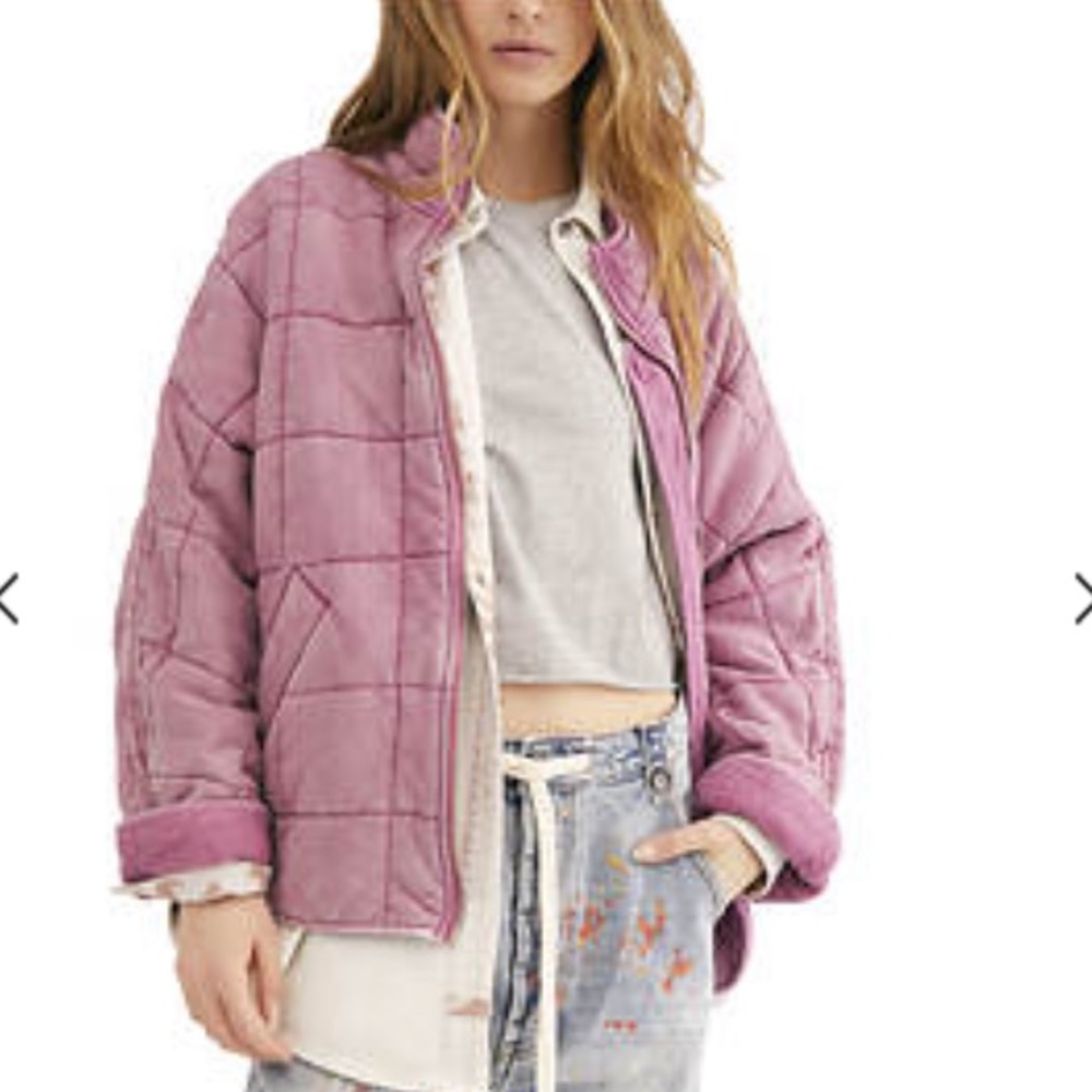 Free people women’s dolman quilted knit jacket